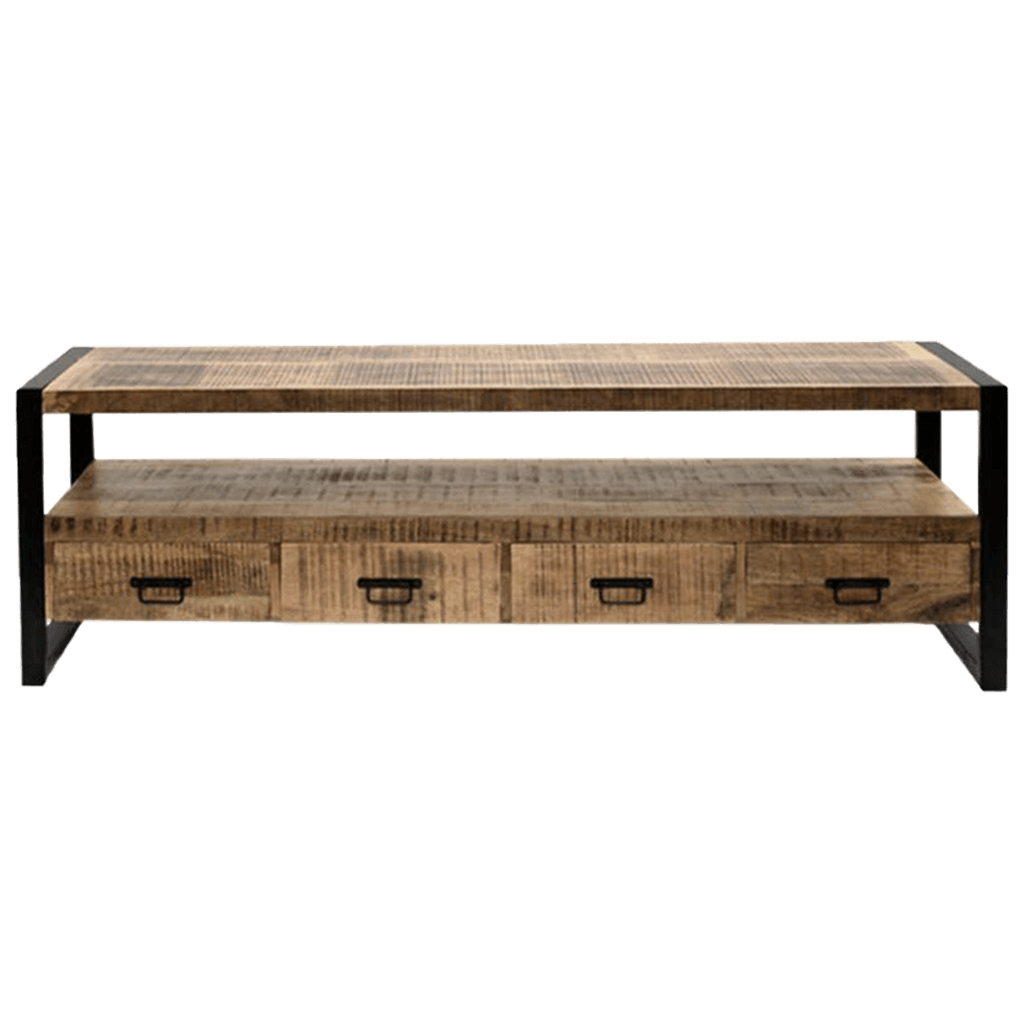 Tv-meubel Britt 180 cm vooraanzicht 4 lades