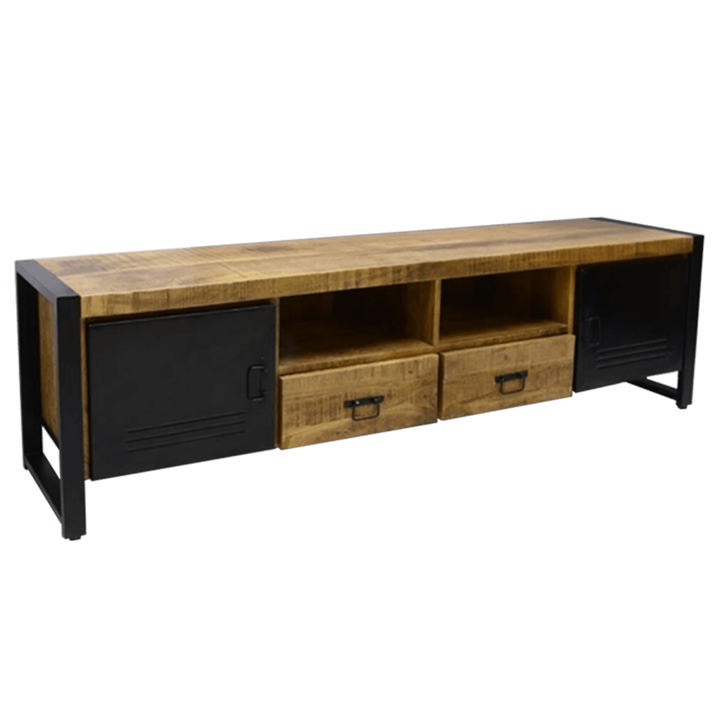 TV meubel 200cm Bas mangohout