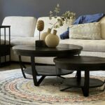 Salontafel Priya 65 cm rond zwart - Afbeelding 6