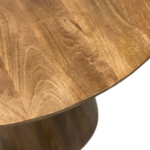 Ronde eettafel Sophie walnoot 120cm conische poot - Afbeelding 2