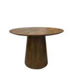 Ronde eettafel Sophie walnoot 120cm conische poot