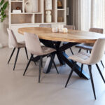 Ovale eettafel Marly 240 cm mangohout - Afbeelding 5