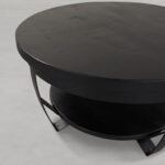 Salontafel Priya 65 cm rond zwart - Afbeelding 3