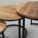 Salontafelset Julia klein 61 cm rond - Afbeelding 2