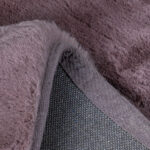 Vloerkleed Norah hoogpolig rond 160cm paars tapijt - Afbeelding 3