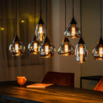 Hanglamp, 8-lichts, H340 smoke glas - Afbeelding 2