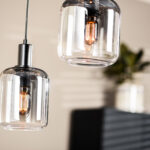 Hanglamp, 5-lichts, H340 smoke glas - Afbeelding 2