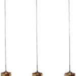 Hanglamp, 3-lichts, H850 goud - Afbeelding 4