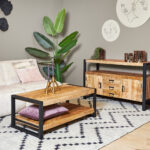 Salontafel Britt met onderblad 110 cm