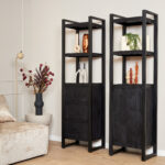 Boekenkast Britt Black 3 lades
