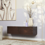 Zwevend tv meubel Vision Walnut | 120 cm - Afbeelding 2