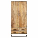 Kabinet Denver | Mangohout en staal | 90 cm - Afbeelding 5
