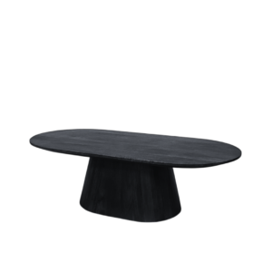 Deens ovaal salontafel zwart