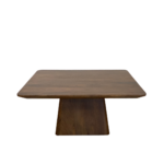 Salontafel vierkant 80 x 80 cm Walnoot - Afbeelding 2