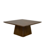 Salontafel vierkant 80 x 80 cm Walnoot - Afbeelding 3