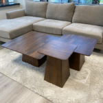 Salontafel vierkant 80 x 80 cm Walnoot - Afbeelding 6